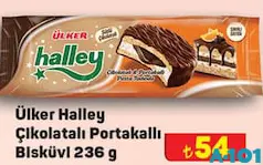 ÜLKER HALLEY ÇİKOLATALI PORTAKAL BİSKÜVİ 236 G ÜLKER HALLEY ÇİKOLATALI PORTAKAL BİSKÜVİ 236 G